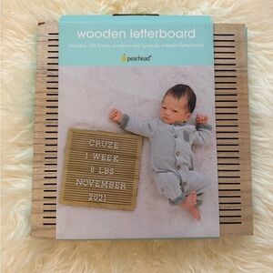 Pearhead Wooden Letterboard